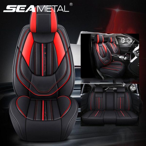 

car seat covers pu leather sport interior cover breathable auto front/rear seats cushion fit for cars trucks suvs goods