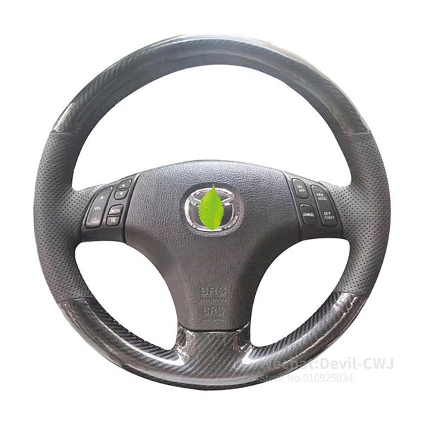 

alcantara leather suede steering wheel cover for mazda 6 mazda 3 atenza axela familia premacy pentium b70 car accessories
