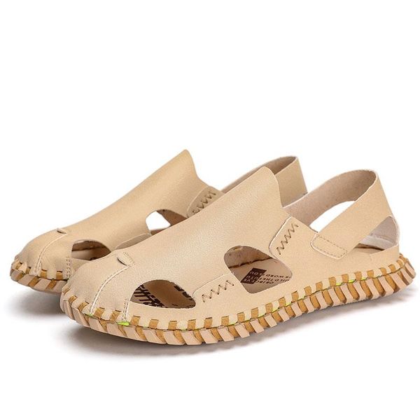 

sandals fashion flip beach male shoes sandels 2021 sandles casual roman sport safety summer for sandel hollow platform man, Black