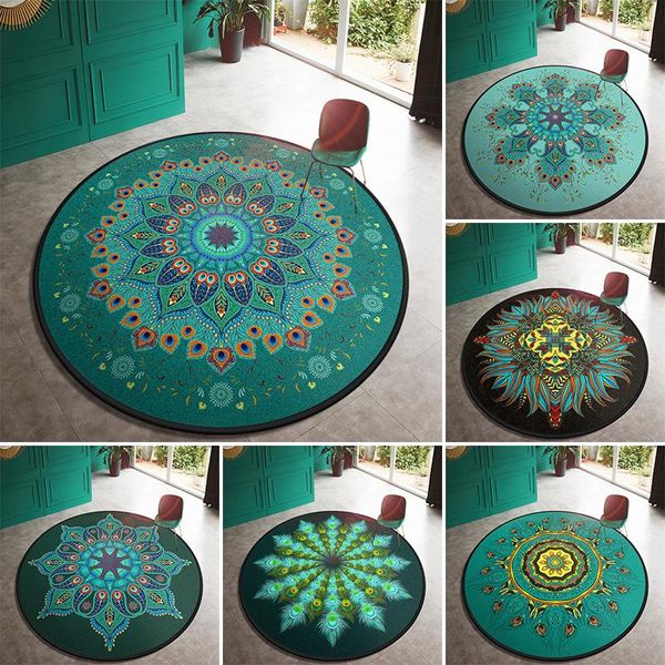 

carpets printed round carpet living room coffee table cushion bedroom decoration balcony entrance door mat corridor non-slip rug