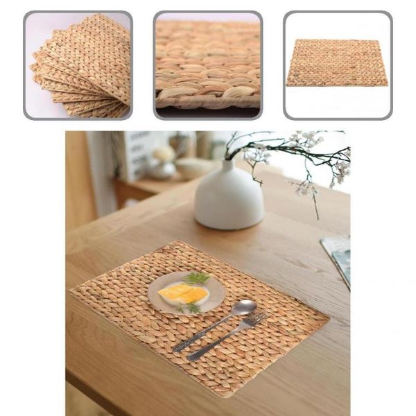 

mats & pads great placemat rustic straw thickened table non-slip dining mat tableware