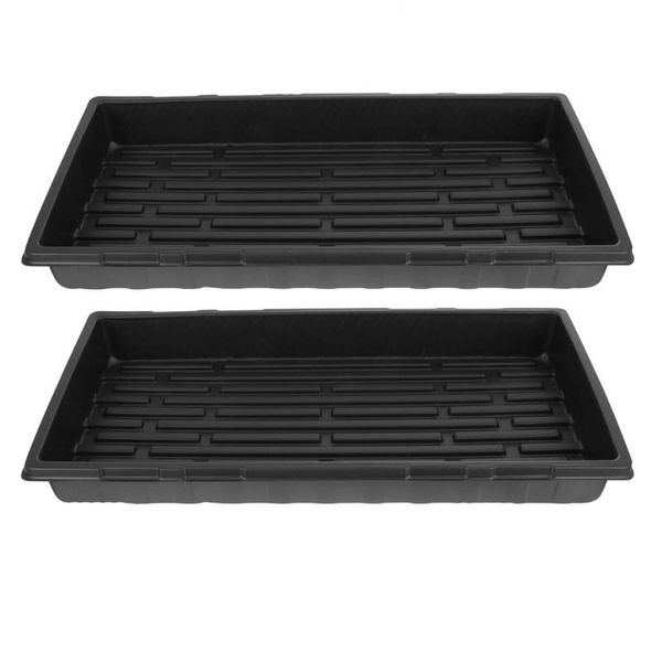 

planters & pots 2pcs seedling tray plant growing plastic trays germination starter extra strength seed for greenhouse