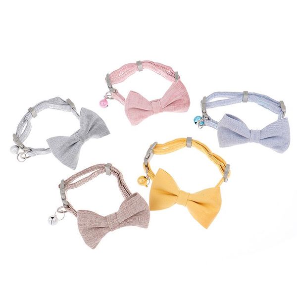 

cat collars & leads cute pet dog necklace adjustable strap for collar dogs accessories bow tie puppy ties supplies 1pc