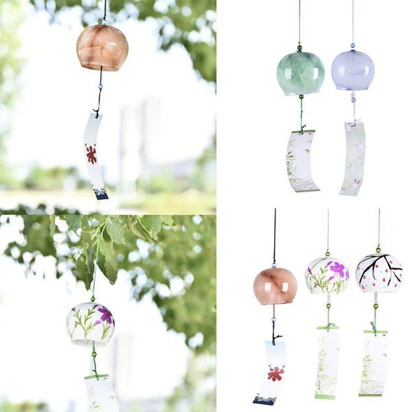 

decorative objects & figurines wind bells handmade glass birthday christmas home decors chimes japanese style garden crafts hanging accessor