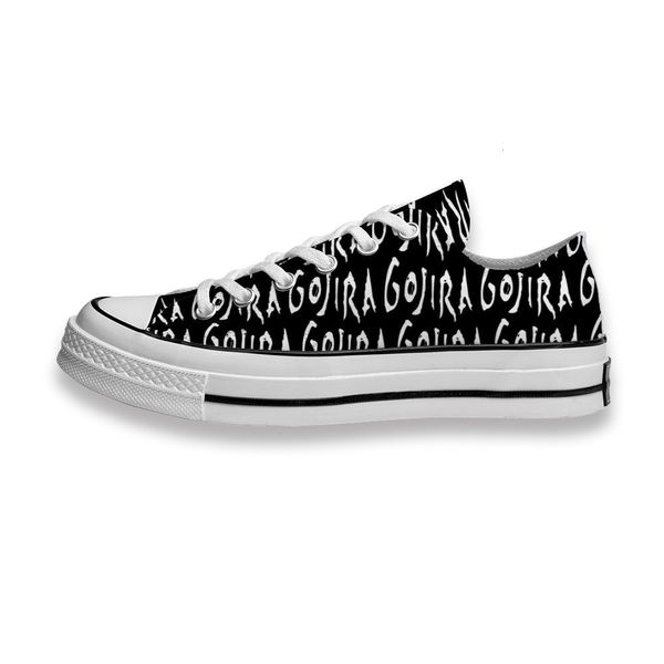 

custom printed sho gojira band logo music sneakers low mens womens skateboard sport footwear diy trainers canvas casual shoe