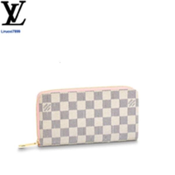 

real card brand wallets pouches designer cases luxury leather long bp1y chain wallet n63503 key zippy holders phone wallet women purse clutc, Red;black