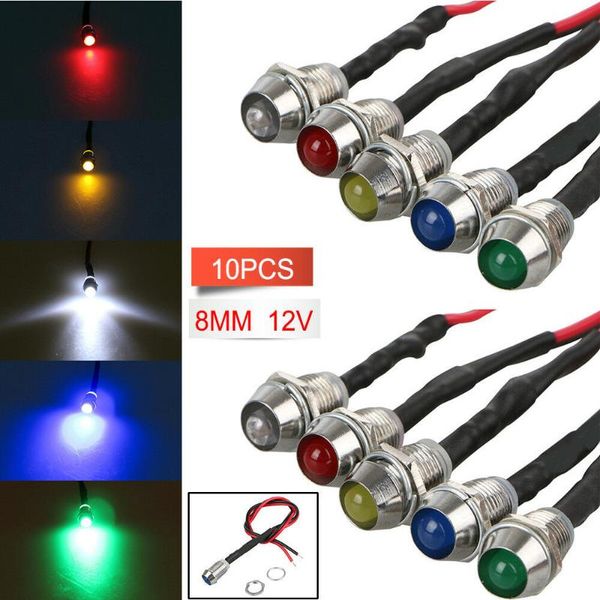 

car indicator lights lamp panel pilot truck warning 10pcs set boat other lighting system