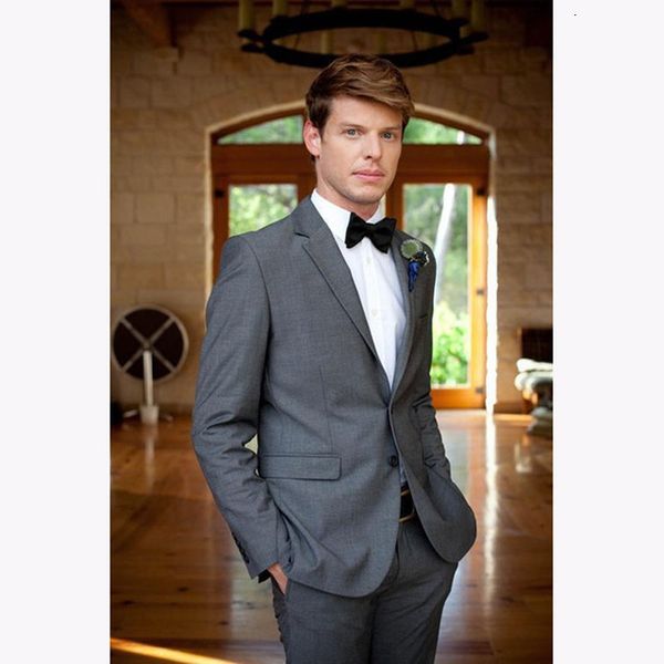 

men's suits & blazers smoking grey prom two men's formal suits lapel men suit buttons (jacket + pants) 5il5, White;black