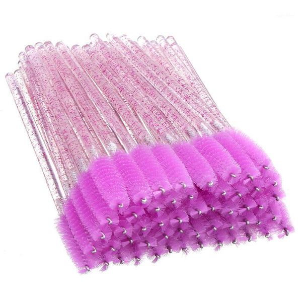 

2000pc cosmetic eyelash brush crystal mascara wands applicator diamond eyelashes brushes disposable glitter make up tool1