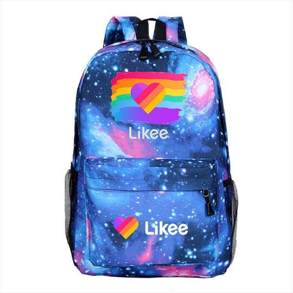

russia style likee app backpack students boys girls bags fashion school bag teens daily knapsack back to