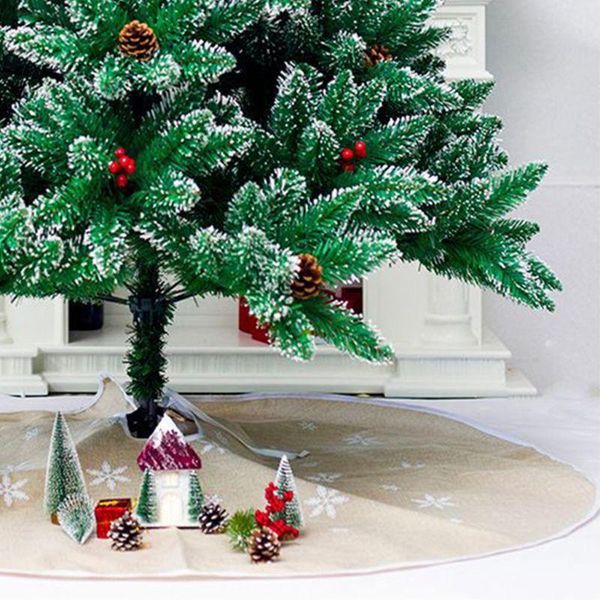 

christmas decorations 120cm tree skirt base floor mat cover ornament xmas party decoration 77ud