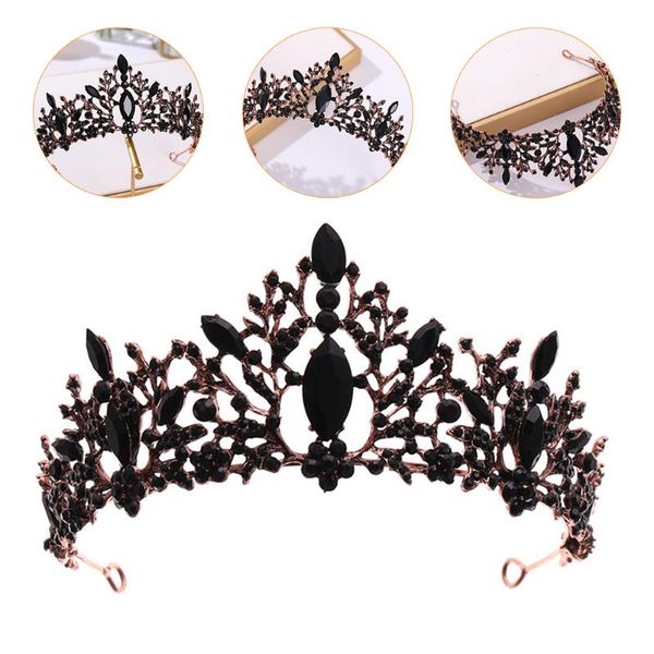 

hair clips & barrettes 1pc delicate baroque style crown decor for bride accessory, Golden;silver