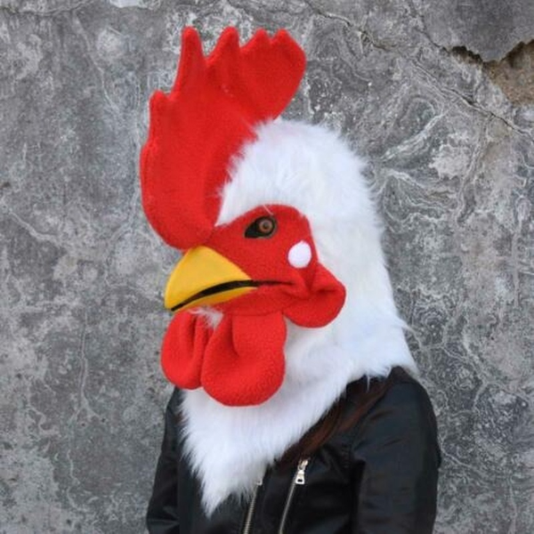 

mascot costumes can move mouth rooster mascot costume fursuit fancy dress animal parade, Red;yellow