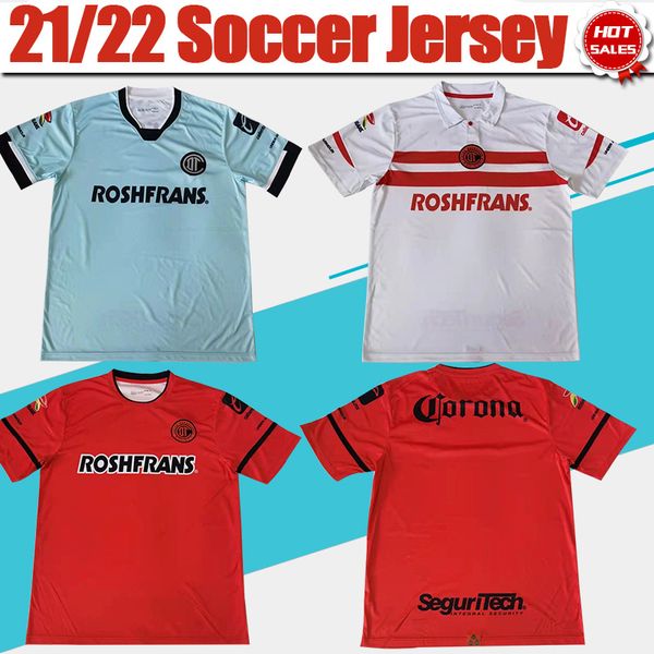 

deportivo toluca f.c.soccer jersey home red away white 2021 2022 thai quality men short sleeve football shirt 3rd blue customized on sale, Black;yellow