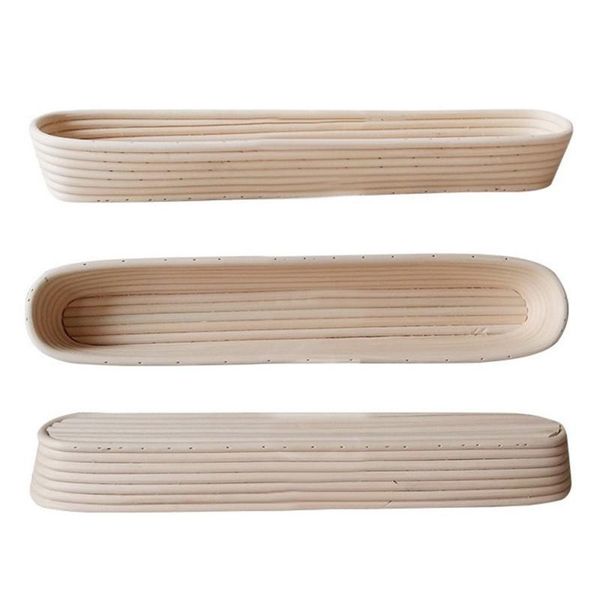 

dishes & plates norbi bread basket long loaf fermentation rattan lined home baking pastry tools bakeware universal proving mold