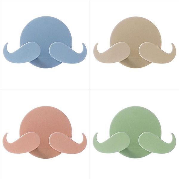 

stick door hooks wall hanging key kawaii hanger no trace strong viscose paste decoration hook sticky & rails