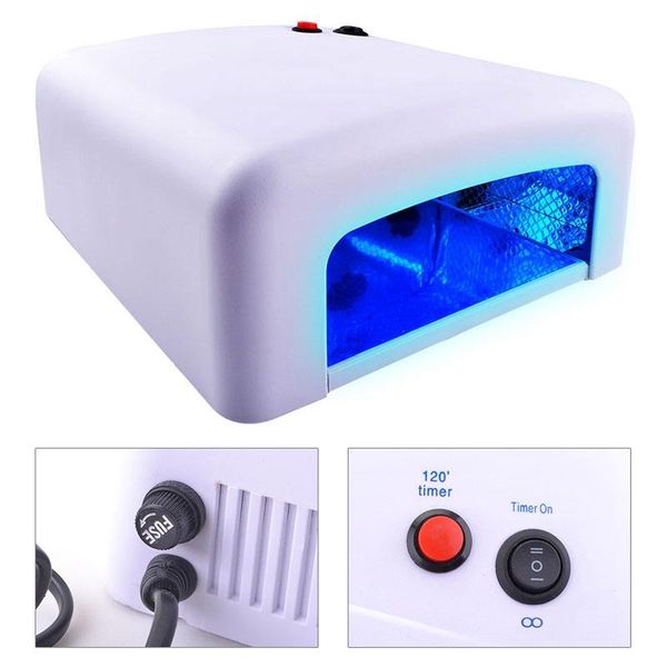 

nail dryers dryer 36w uv led lamp for curing all gels builder polish varnish manicure salon art tools anti gloves