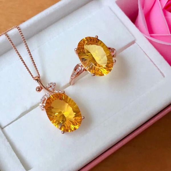 

shilovem 925 sterling silver piezoelectric citrine rings pendants send necklace fine jewelry women trendy wedding mj1014222agj bracelet, ear, Black