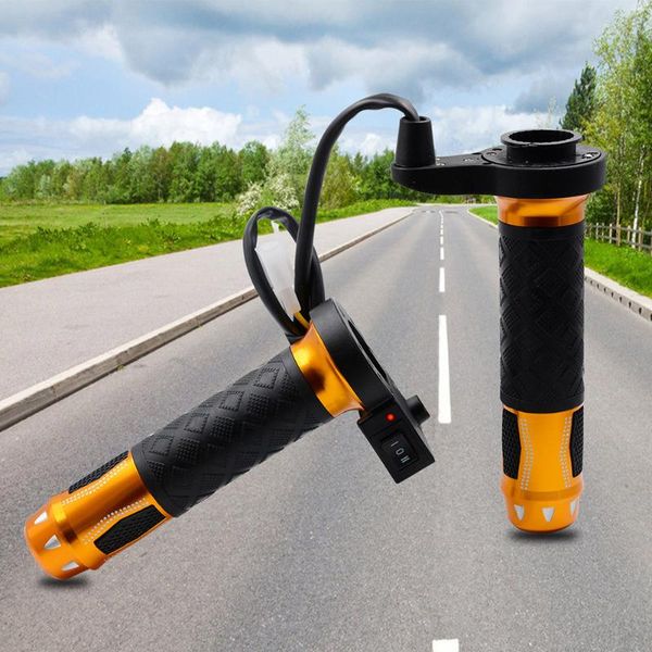

motorbike atv handlebar heated grips aluminum alloy 12v outdoor 7/8 motorcycle cs-764a1 personal decoration handlebars