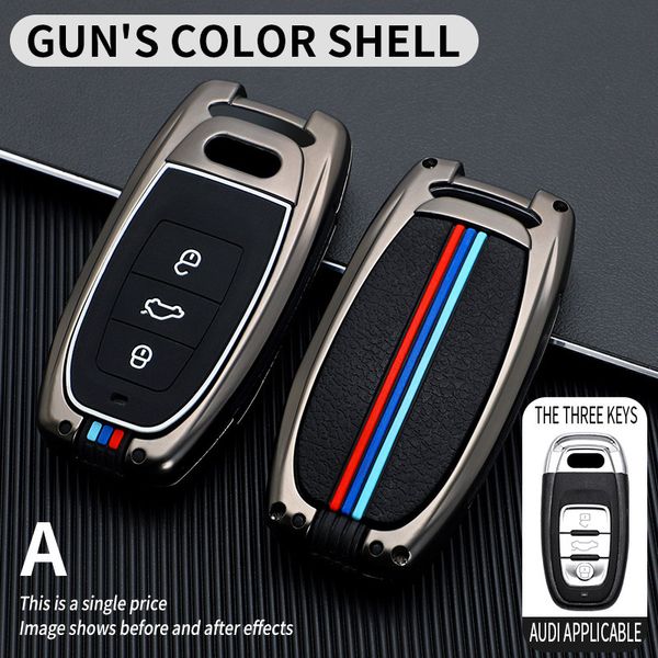 

car key case cover key bag for audi a1 a3 8v a4 b8 b9 a6 a5 c7 q3 q5 q7 tt auto accessories keychain protect set
