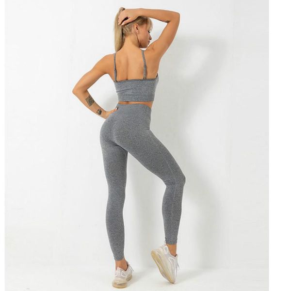 

yoga outfits women slim sets sleeveless exercise shirts gym clothes sports bra and leggings jogging 2-piece set, White;red