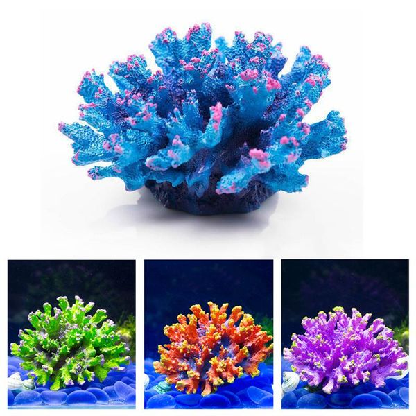 

decorations resin artificial aquarium coral decoration fish tank reef ornament rock landscaping accessories diameter 11cm