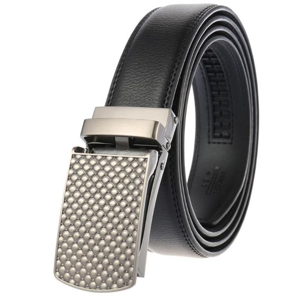 

belts genuine leather mens automatic buckle fashion for men business male brand 3.1cm ly233-2219-1, Black;brown