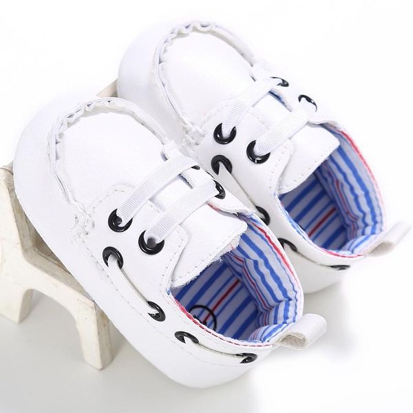 

first walkers baby boy girl soft sole crib shoes pu sneakers prewalker casual 0-18m