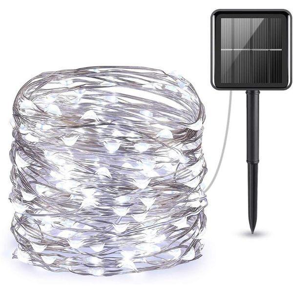 

solar light waterproof fairy lights string outdoor holiday christmas party wedding lamp decor lawn lamps