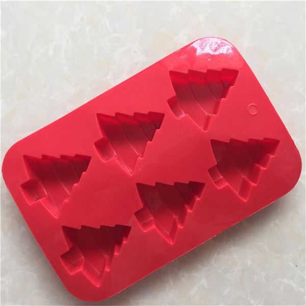 

cake tools 1 pcs christmas day series gifts tree silicone mould rice diy