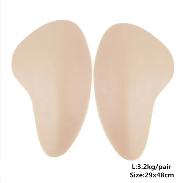 

women's shapers 3.2kg/pair crossdresser silicone hip pads for shemale bulifter removable enhancing women enhancer beautify fake ass, Black;white