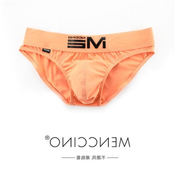 

2021 new fashion low waist men's underwear male solid cotton sports breathable briefs underpants, Black;white