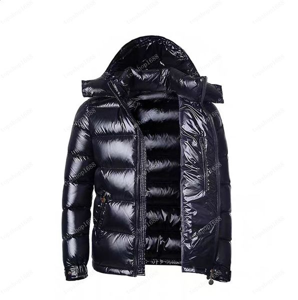 

2022 mens jacket down parkas classic casual winter coats outdoor feather keep warm coat outerwear hooded cold protection windproof doudoune, Black