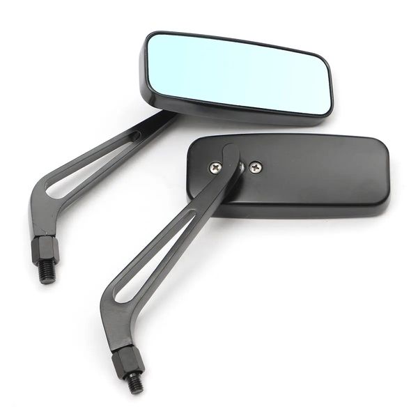 

8mm 10mm aluminum motorcycle rectangle rear view side mirror universal
