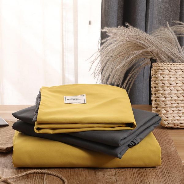 

sheets & sets japanese style tianzhu cotton quilt cover one-piece single dormitory sheet knitted double custo