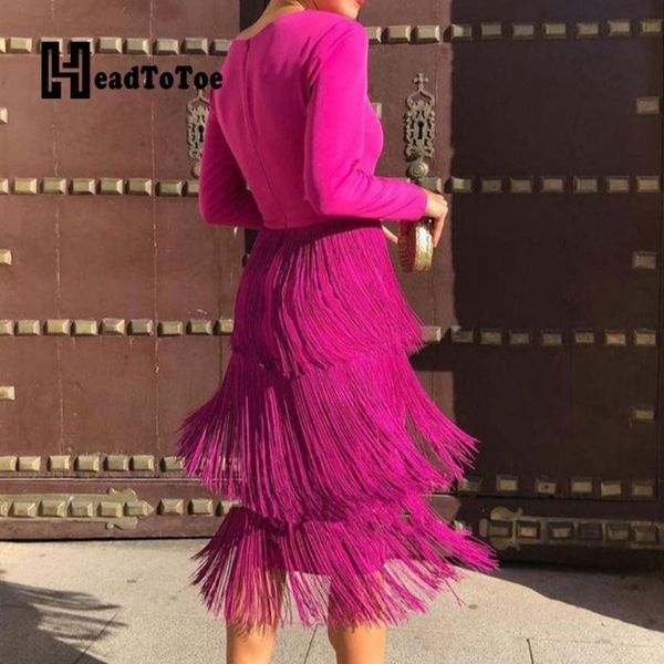 

casual dresses branch design deep v-neck long mouwen bodycon women's solid slim midi evening party dress, Black;gray