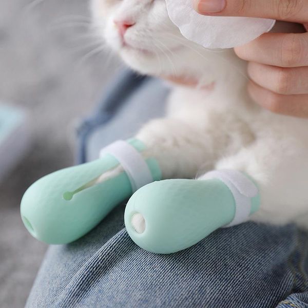 

cat costumes feet cover for washing anti-scratch gloves cats and dogs pet bathing supplies shoes