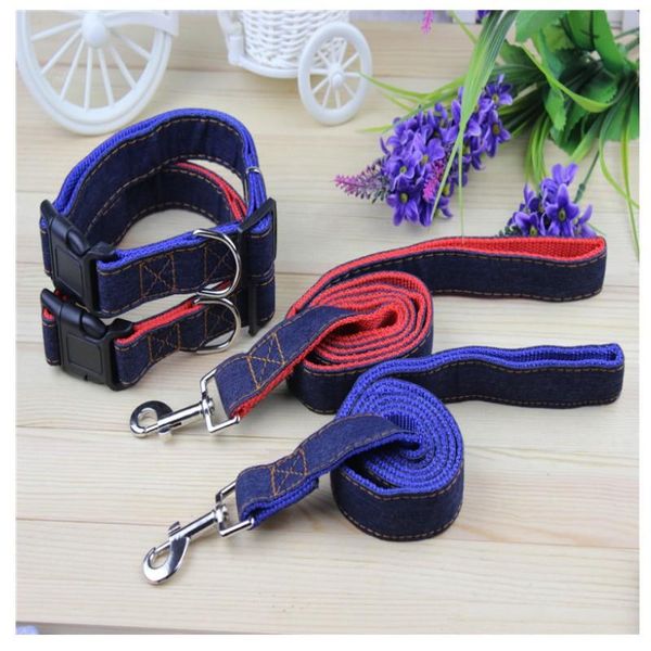 

dog collars & leashes jean collar leash sets pet lead walking set adjustable chest 11633