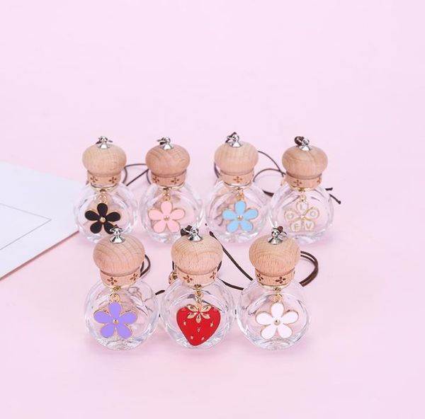 

100pcs hanging perfume aromatherapy bottle diffuser glass essential oil scent empty fragrance sn