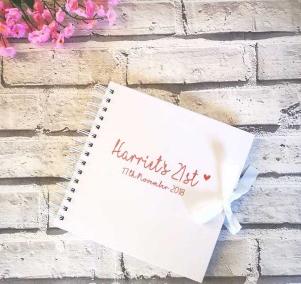 

Â personalized birthday guest book, baby shower party celebration custom wedding planner book foil bridal sign in other event & supplies