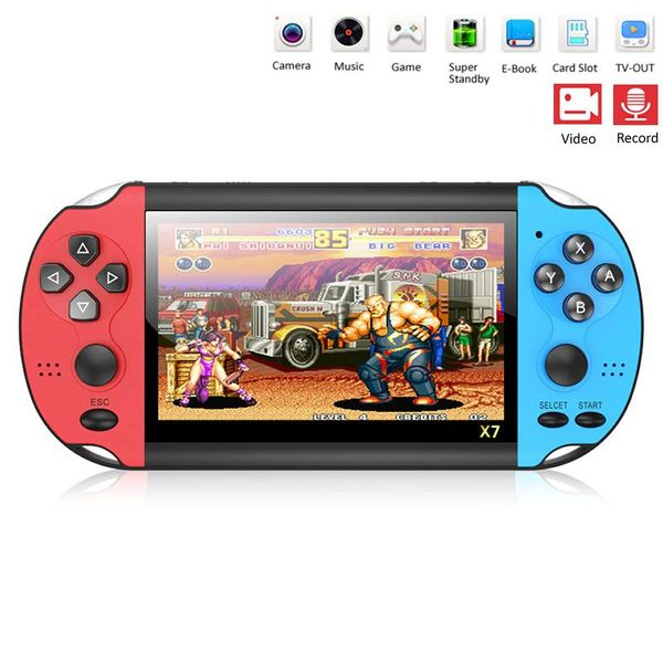 

handheld game console 4.3 inch screen mp4 player video games retro real 8gb support for psp camera portable players