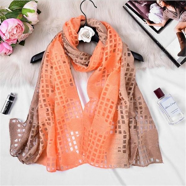 

hats, scarves & gloves sets 2021 ladies autumn and winter cashmere scarf casual color long warm one, Blue;gray