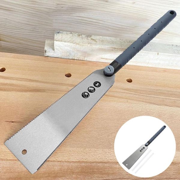 

hand tools japanese pull saw 10 inch double edge sk5 steel flush cut sharp flexible trim for woodworking home