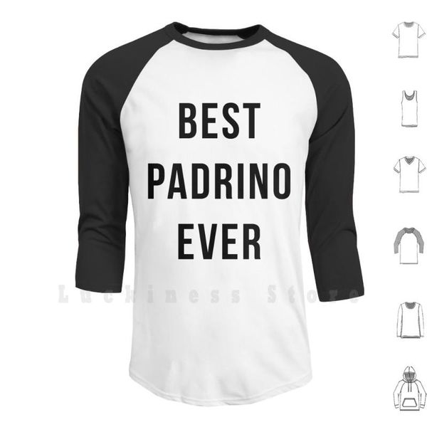

padrino ever hoodies long sleeve godfather men's & sweatshirts, Black