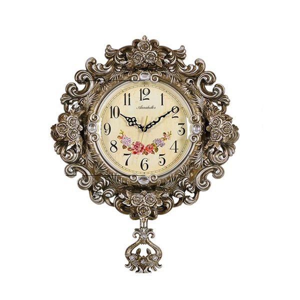 

inches european-style with silent clock living room retro creative modern art decorative objects & figurines