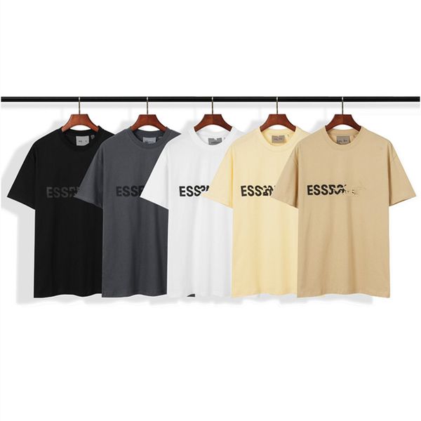 

2021 spring summer hip hop ess god 3d silicon tee skateboard t shirt f men women short sleeve casual shirt, White;black
