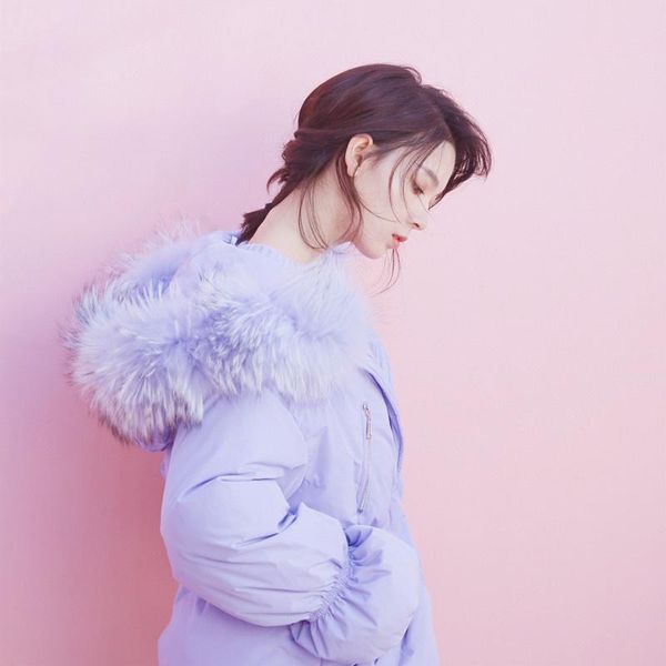 

women's down & parkas real raccoon fur collar winter women jacket sweet purple coat female autumn bubble coats abrigos mujer invierno w, Black