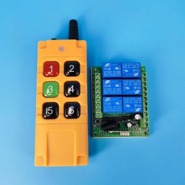 

smart home control wireless remote 12v 5v multi-function receiving controller 24v relay motor switch no com nc 1500m range