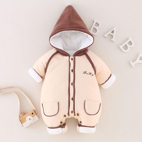 

clothing sets baby winter cartoon clothes fall 2021 born jumpsuit boy, White