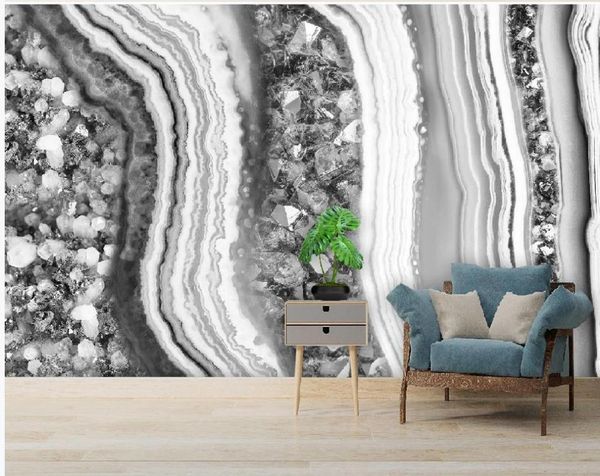 

wallpapers custom wallpaper for walls 3 d living room modern light luxury abstract crystal marble pattern background wall